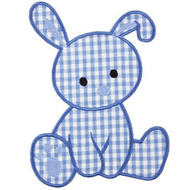 Blue Baby Bunny Patch - Sew Lucky Embroidery