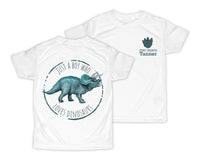 Boy Loves Triceratops Dinosaurs Personalized Short or Long Sleeves Shirt - Sew Lucky Embroidery