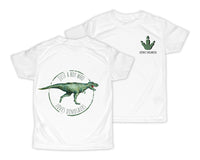 Boy Loves Velociraptor Dinosaurs Personalized Short or Long Sleeves Shirt - Sew Lucky Embroidery
