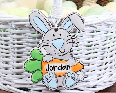 Bunny Easter Basket Tag in Boy or Girl