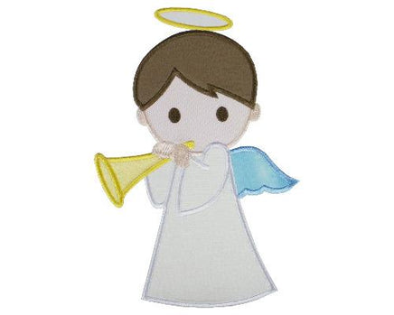 Boy Angel Patch - Sew Lucky Embroidery