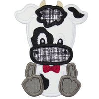 Boy Cow Patch - Sew Lucky Embroidery