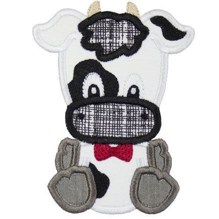 Boy Cow Patch - Sew Lucky Embroidery