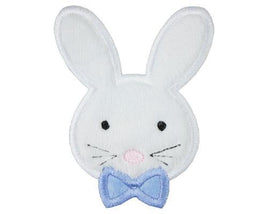 Boy Easter Bunny Face Patch -  Sew Lucky Embroidery
