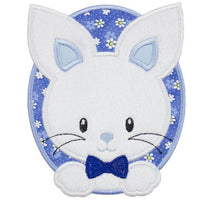 Boy Easter Bunny Patch - Sew Lucky Embroidery