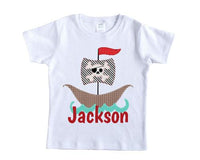 Boys Pirate Ship Personalized Shirt