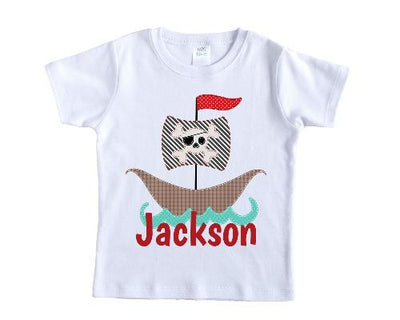 Boys Pirate Ship Personalized Shirt