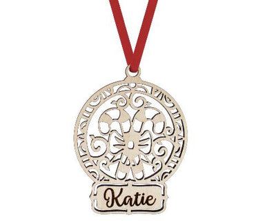 Candy Canes Christmas Ornament Personalized