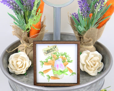 Easter Carrots 5¢ Tier Tray Sign