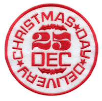 Christmas Day Delivery Patch - Sew Lucky Embroidery