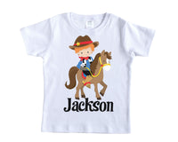 Cowboy Personalized Western Shirt - Sew Lucky Embroidery