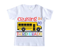 Back to School Cruising Shirt - Sew Lucky Embroidery