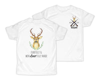 Deer Fully Made Personalized Short or Long Sleeves Shirt - Sew Lucky Embroidery