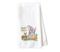 Easter Gnome Waffle Weave Microfiber Kitchen Towel - Sew Lucky Embroidery