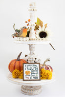 Every Year I Fall For You Fall Tier Tray Sign - Sew Lucky Embroidery