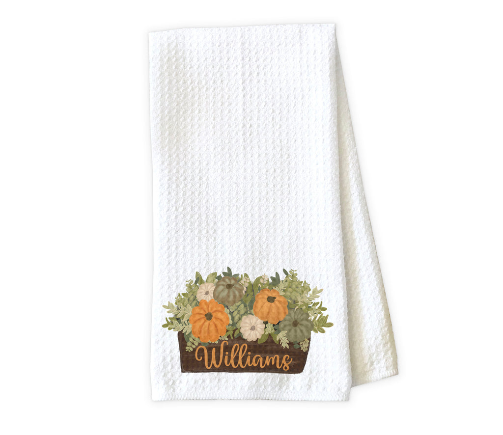 Fall Arrangement Personalized Waffle Weave Microfiber Kithen Towel