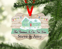 First Christmas in our New Home Ornament Personalzied - Sew Lucky Embroidery