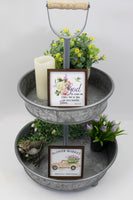 Flower Market Truck Tier Tray Sign Sample