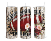 Football Mom 20 oz insulated tumbler - Sew Lucky Embroidery