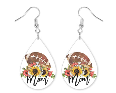 Football Mom Teardrop Earrings