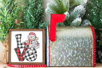 Frosty Love Christmas Sign - Sew Lucky Embroidery