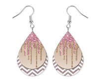 Glitter Drips Teardrop Earrings