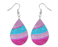 Glitter Layers Teardrop Earrings