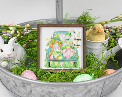 Gnome Happy Easter Tier Tray Sign