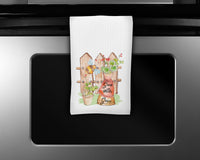 Grow with Grace Waffle Weave Microfiber Kitchen Towel - Sew Lucky Embroidery
