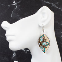 Half Mandala Earrings - Sew Lucky Embroidery