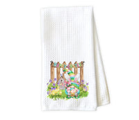 Happy Easter Gnome Waffle Weave Microfiber Kitchen Towel - Sew Lucky Embroidery