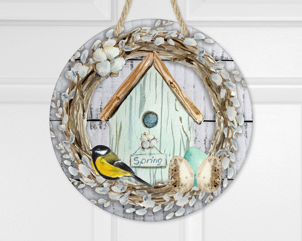 Happy Spring Door Hanger - Sew Lucky Embroidery