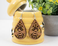 Honey Bee Teardrop Earrings