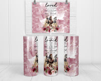 John 3:16 with Horses  20 oz insulated tumbler with lid and straw - Sew Lucky Embroidery