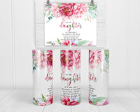 Kings Daughter 20 oz insulated tumbler with lid and straw - Sew Lucky Embroidery