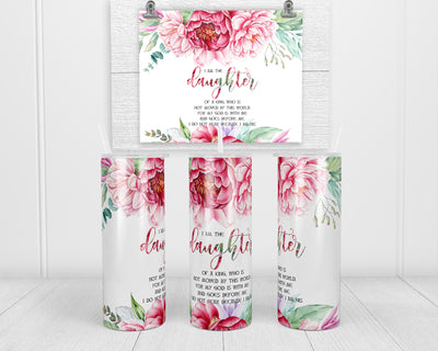Kings Daughter 20 oz insulated tumbler with lid and straw