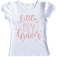 Little Miss Back to School Shirt - Sew Lucky Embroidery