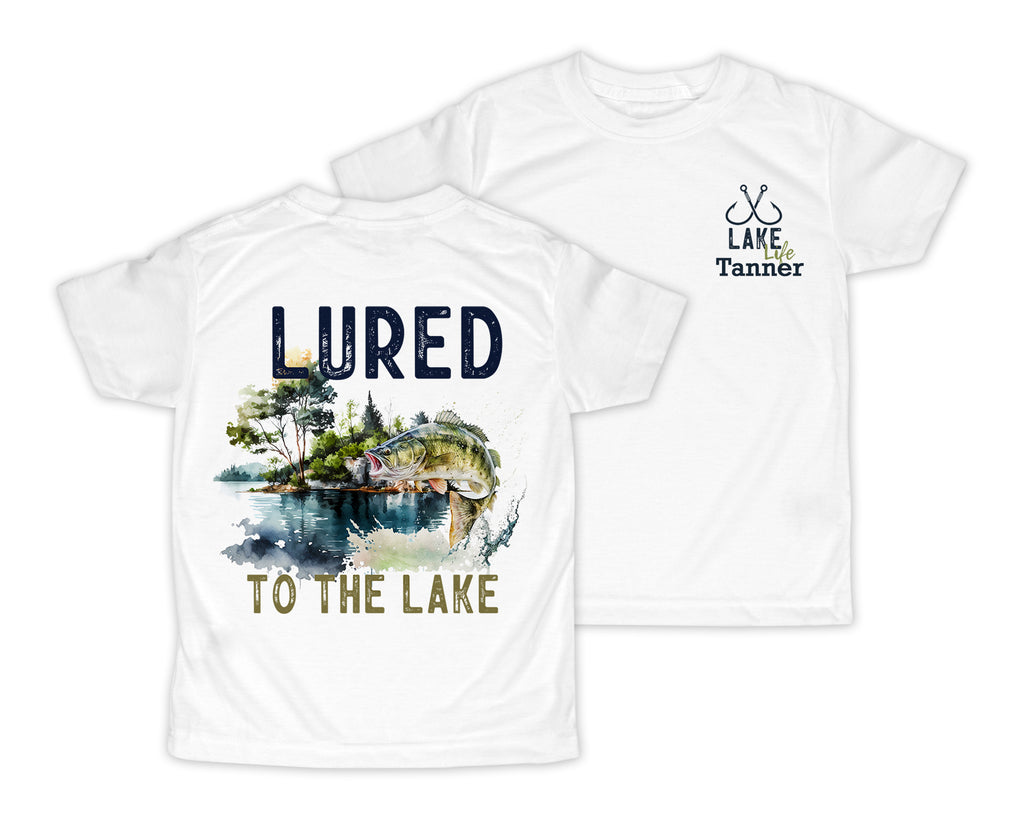 Lured to the Lake Personalized Short or Long Sleeves Shirt - Sew Lucky Embroidery