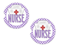 Nurse Sandstone Car Coasters - Sew Lucky Embroidery