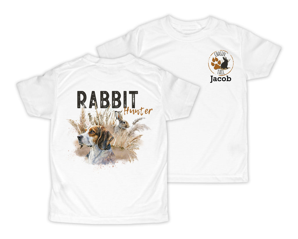 Rabbit Hunter Personalized Short or Long Sleeves Shirt - Sew Lucky Embroidery