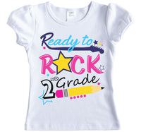 Ready to Rock Back to School Shirt - Sew Lucky Embroidery