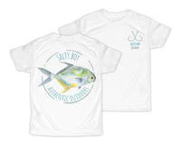 Salty Boy Fish Personalized Short or Long Sleeves Shirt - Sew Lucky Embroidery