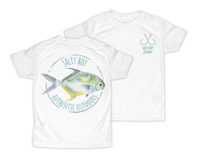 Salty Boy Fish Personalized Short or Long Sleeves Shirt