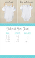 Bodysuit Size Chart - Sew Lucky Embroidery