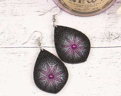 Smokey Dreams Halloween Handmade Hand Painted Earrings