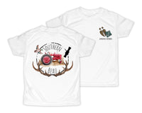 Southern Beau Red Tractor Personalized Short or Long Sleeves Shirt - Sew Lucky Embroidery