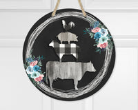 Stacked Farm Animals Door Hanger - Sew Lucky Embroidery