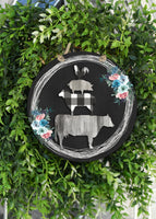 Stacked Farm Animals Door Hanger - Sew Lucky Embroidery
