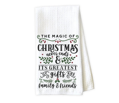 The Magic of Christmas Waffle Weave Microfiber Kitchen Towel