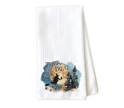 Trick or Treat Waffle Weave Microfiber Kitchen Towel